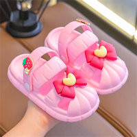 Sandali zoccoli con fiocco per bambini  Rosa