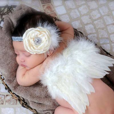 Fotografia infantil asas de anjo adereços de estúdio fotográfico de bebê