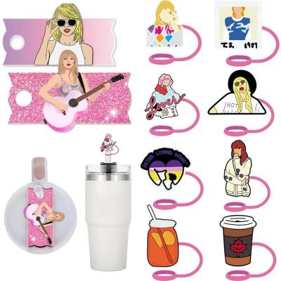 Acrylic Taylor pattern nameplate 10MM Stanley nameplate fixed cup cover decoration singer straw cap dustproof
