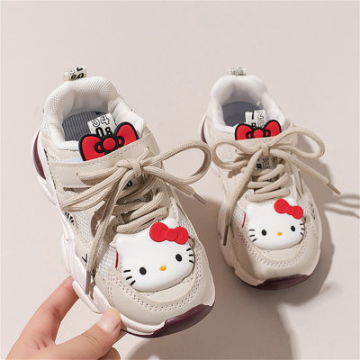 Chaussures de sport respirantes en maille, chaussures décontractées avec pendentif de dessin animé mignon pour enfants