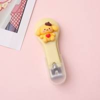 Creative Cartoon Nail Clipper Adult Nail Clipper Single Pack Student Portable Folding Nail Clipper Manicure Manicure Wholesale  Yellow