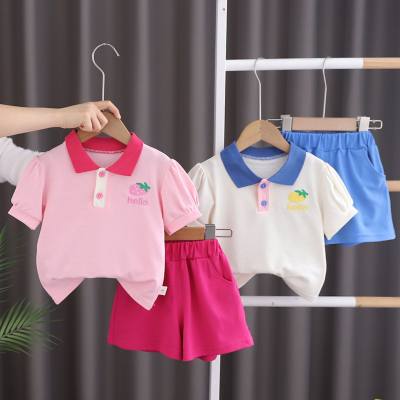 Summer new short-sleeved suits for boys and girls