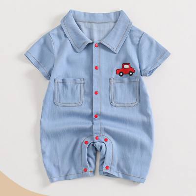 Baby clothes summer thin baby jumpsuit cute short sleeve romper