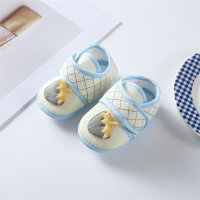 Chaussures pour tout-petits à semelle souple en tissu à motif de carotte 3D pour bébé  Jaune