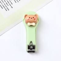Cartoon cute nail clippers single pack creative portable folding nail clippers  Multicolor