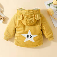 Toddler Casual Star Printed Short Cotton Clothes  Yellow