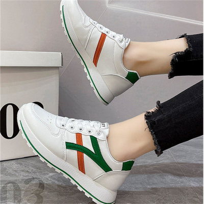 Zapatos planos blancos de mujer con suela suave y superficie suave, zapatos Forrest Gump, calzado deportivo informal