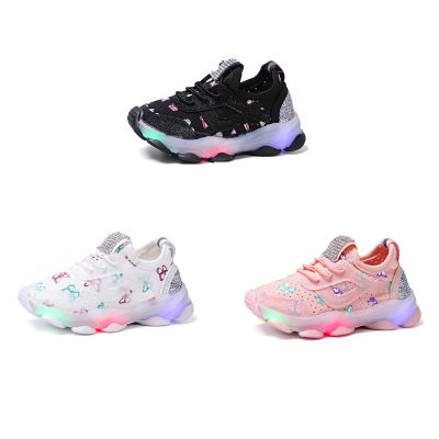 Zapatos deportivos con bloques de colores para niñas pequeñas