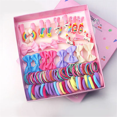 Toddler Girl Hair Accessories Gift Box Suit