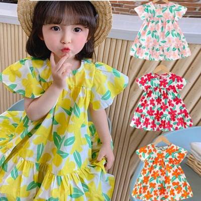 Girls dress, beach dress, camisole dress, small and medium-sized children's cotton spring and summer princess dress, little girl is cute and super fairy