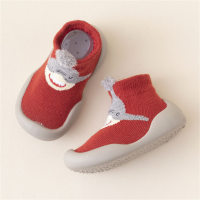 Chaussettes à motif de dessin animé pour enfants, chaussures pour tout-petits  rouge