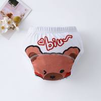 Bear style thin breathable training pants for infants and young children to stop using diapers  Multicolor