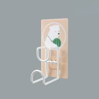 Cartoon stainless steel basin rack punch-free storage rack hook  Multicolor