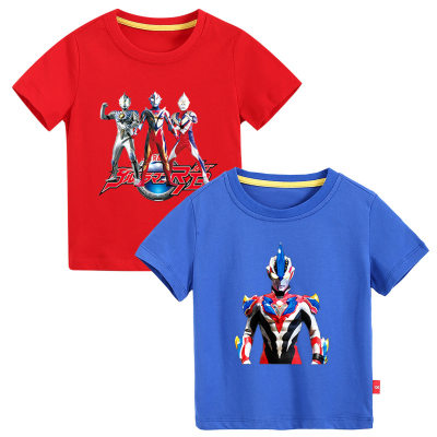 T-shirt estive per bambini a maniche corte per camicie con fondo in cartone animato per ragazzi e ragazze