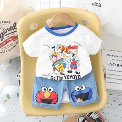 Boys summer new style children's clothing baby clothes two-piece children's summer short-sleeved suit