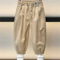 Boys summer pants thin casual pants children's handsome anti-mosquito pants summer clothes  Khaki