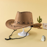 Sombrero vaquero de ante para niños  Jengibre