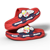 Ultraman pattern sandals for older children with non-slip soft soles  Red