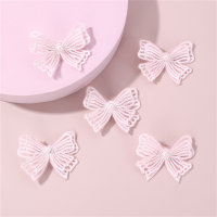 Girls' 5PCS Pearl Decor Butterfly Style Hairpin  Pink