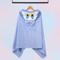 Capa con capucha y toalla de baño infantil polar coral Mickey Mouse Pato Donald  Multicolor