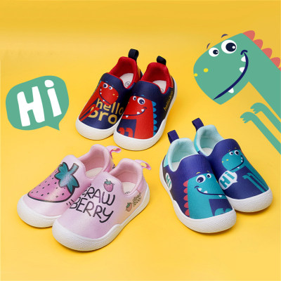 Zapatos sin cordones con estampado de dibujos animados para niños pequeños