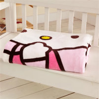 Manta de flanela para bebê, manta de ar condicionado, lã coral  Rosa