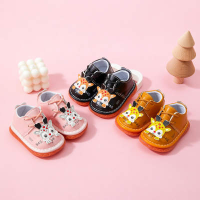 Baby Cartoon Animal Pattern Slip-on Shoes