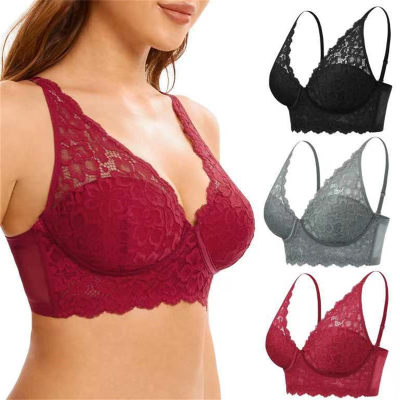 Summer thin French style lace no steel ring bra sexy breathable women's underwear push-up bra