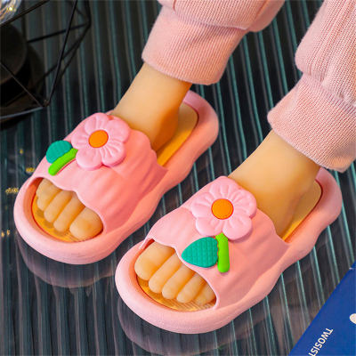 Children's flower pattern non-slip slippers