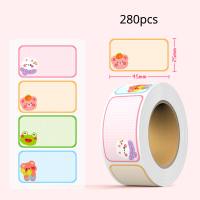 Cartoon Pattern Writable Sticky Note,Name sticker  Multicolor