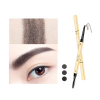 Small Gold Stick Eyebrow Pen, Small Gold Bar Eyebrow Pen, Waterproof and Sweatproof for Students, Durable and Non Staying for Beginners  Black