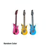 Aufblasbares Gitarrensimulationsinstrument aus PVC mit Mikrofon  Mehrfarbig