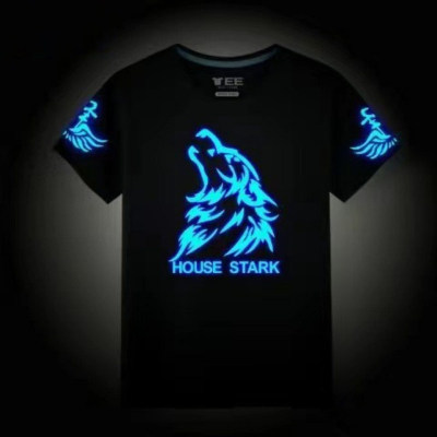 Toddler Fluorescent Wolf Printed T-shirt