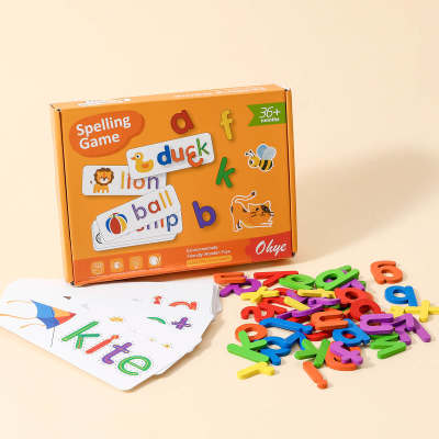 Children's Early Education 26 English Letters Card Spelling Practice