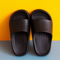 Children's solid color slippers  Black