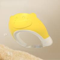 Calf style waterproof ear protection silicone children's shampoo cap  Multicolor