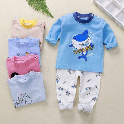 Pijama de padrão de veículo de 2 peças para menino da criança