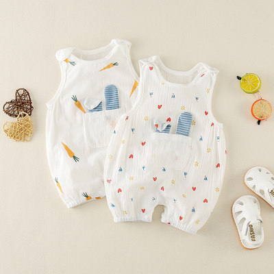 Carrot Pocket Design Jumpsuit for Baby
