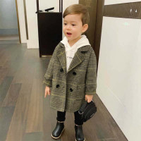 Solid Trick Duffle Coat Trench for Toddler Boy  Yellow