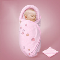Baby Cartoon Head Guard Sleeping Bag  Pink