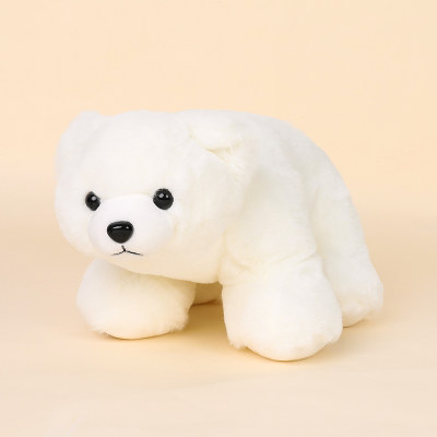 cuddly polar bear stuffed animal