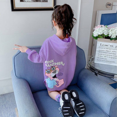 Kid Girl Hooded Pullover Sweater