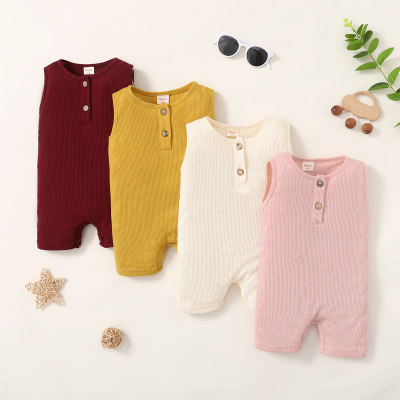hibobi Baby Solid Knitted Bodysuit