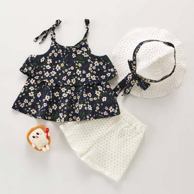 2-piece Floral Sling Top & Shorts for Toddler Girl