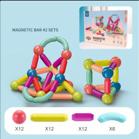 مجموعة ألعاب متنوعة من القضبان المغناطيسية للتعليم المبكرللأطفال - Hibobi