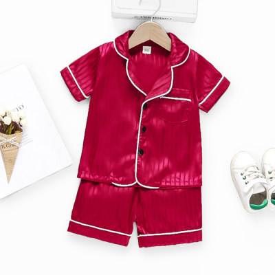 Toddler Girls Stripes Cute Pajamas Sets Top & Shorts