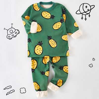 Toddler Boys Casual Fruit Pineapple Pajamas Sets Top & Pants