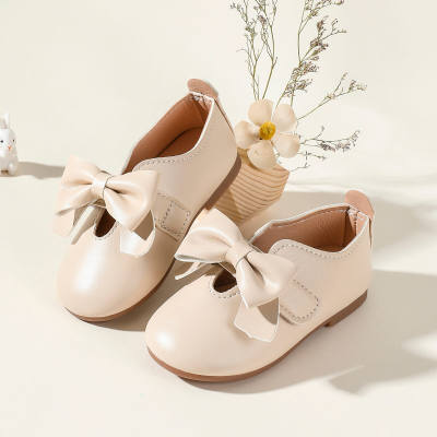 Zapatos de piel con velcro lazo Zapatos de princesa para niñas pequeñas