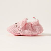 Baby Soft Sole Cat Design Shoes  Pink