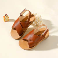 Toddler Girl Ankle Cuff Sandals  Light Brown